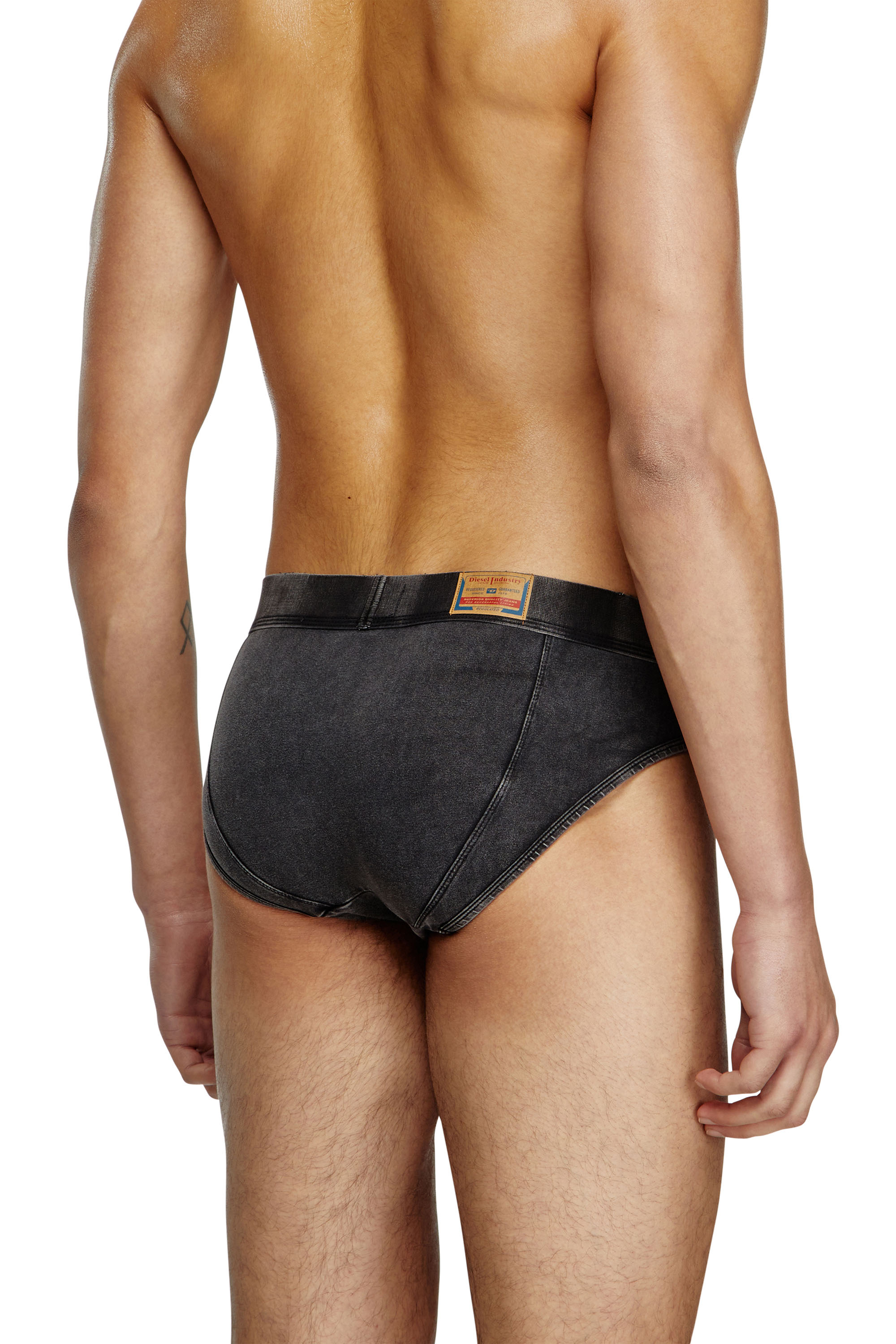 Diesel - UMBR-ANDRE-H, Male's Briefs in denim-effect cotton in Black - 3