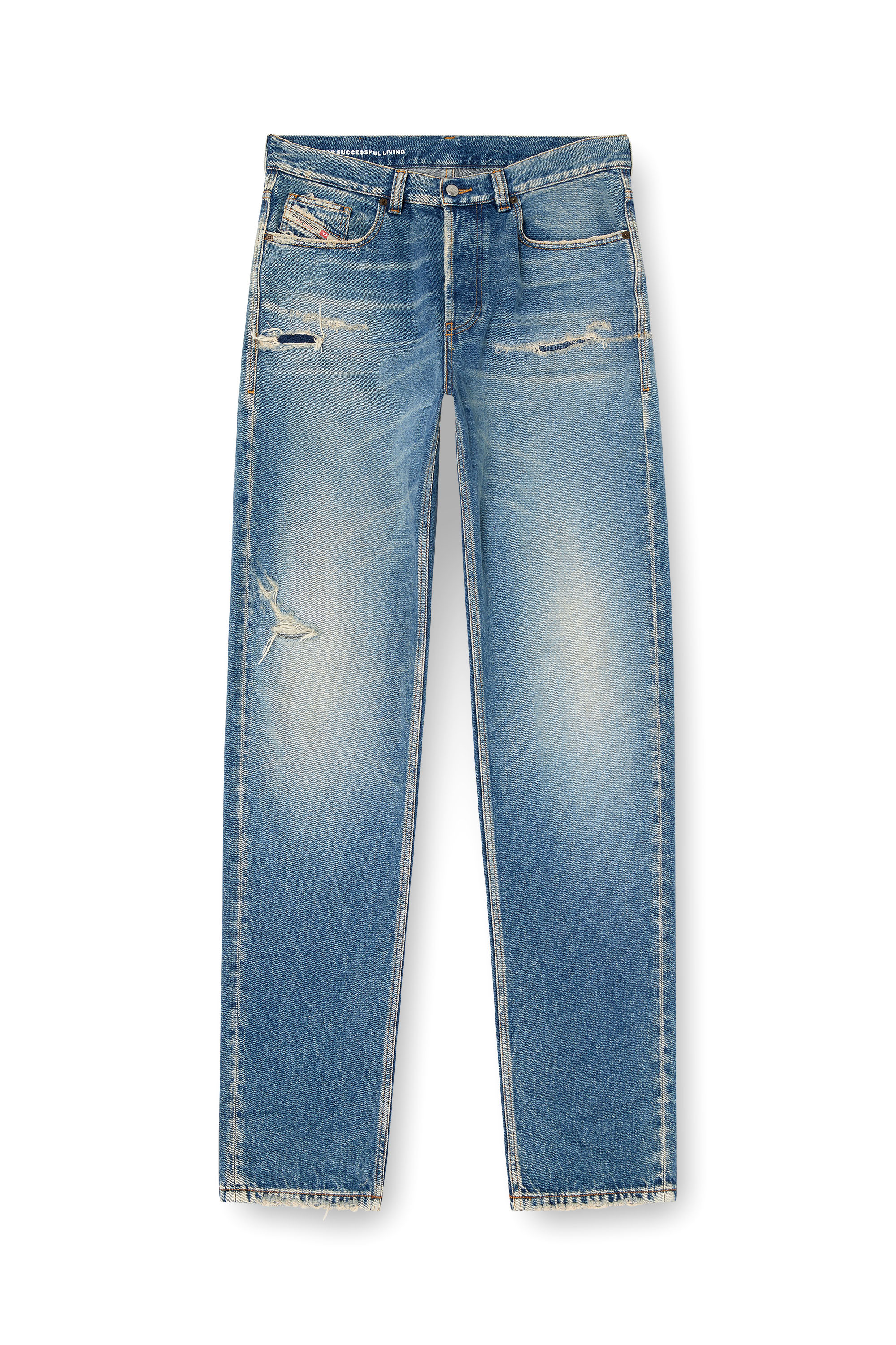 Diesel - Regular Jeans 2010 D-Macs 09L43 Homme, Bleu moyen - Image 3