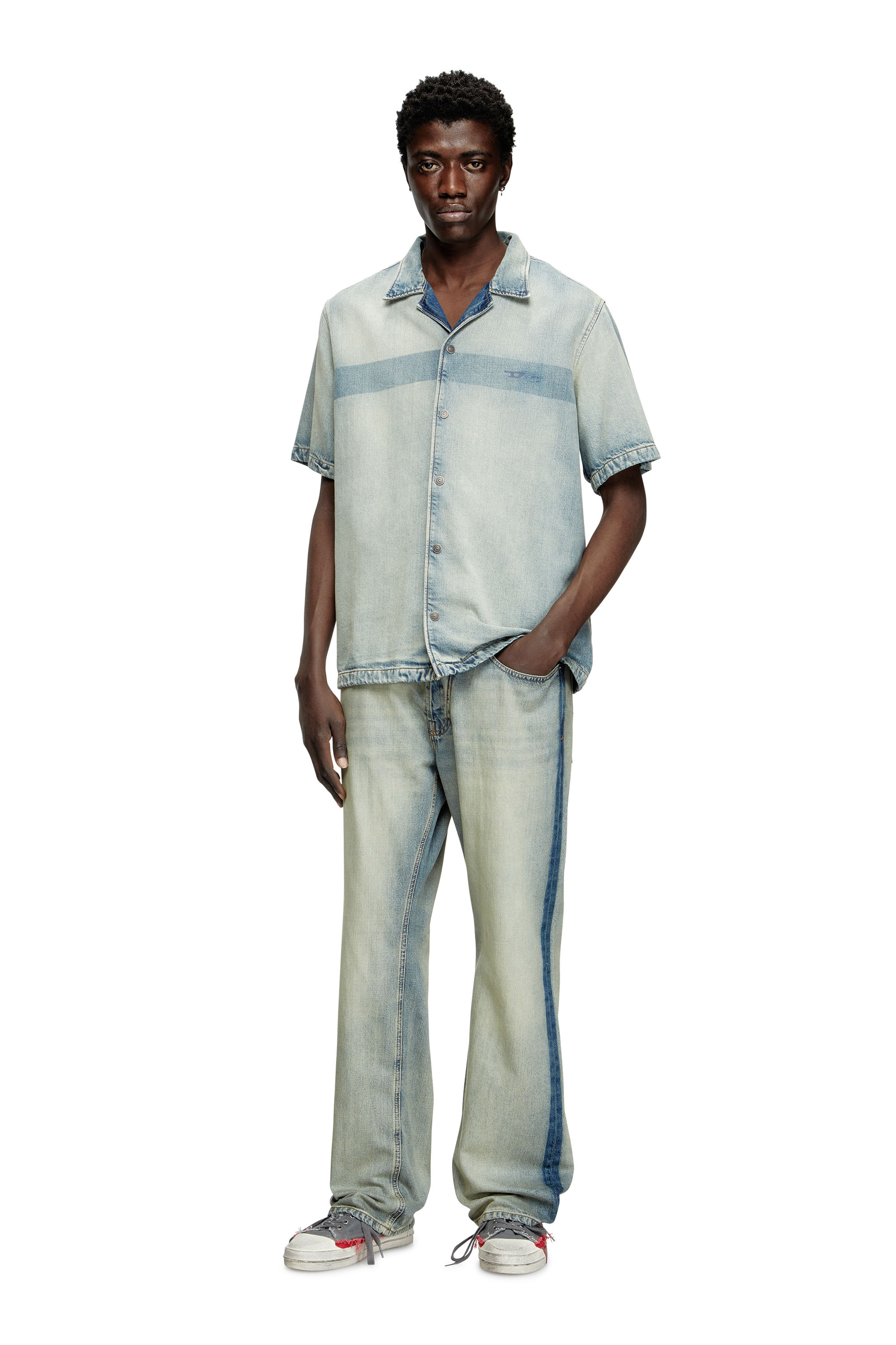 Diesel - Male's Relaxed Jeans 1980 D-Eeper 0ABDF, Light Blue - 3