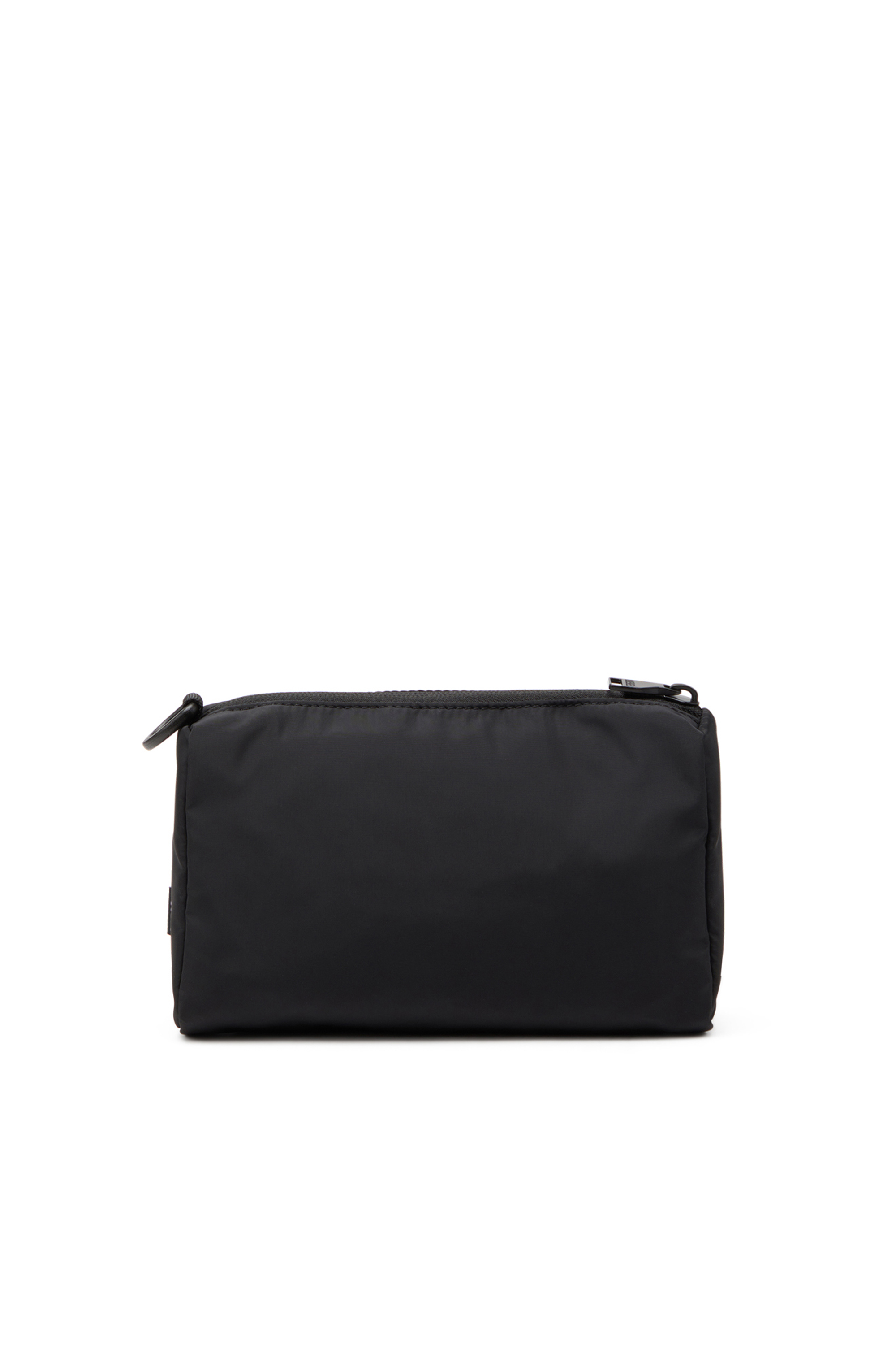 Diesel - DRAPE POUCH, Male's Nylon pouch with Oval D print in Black - 3