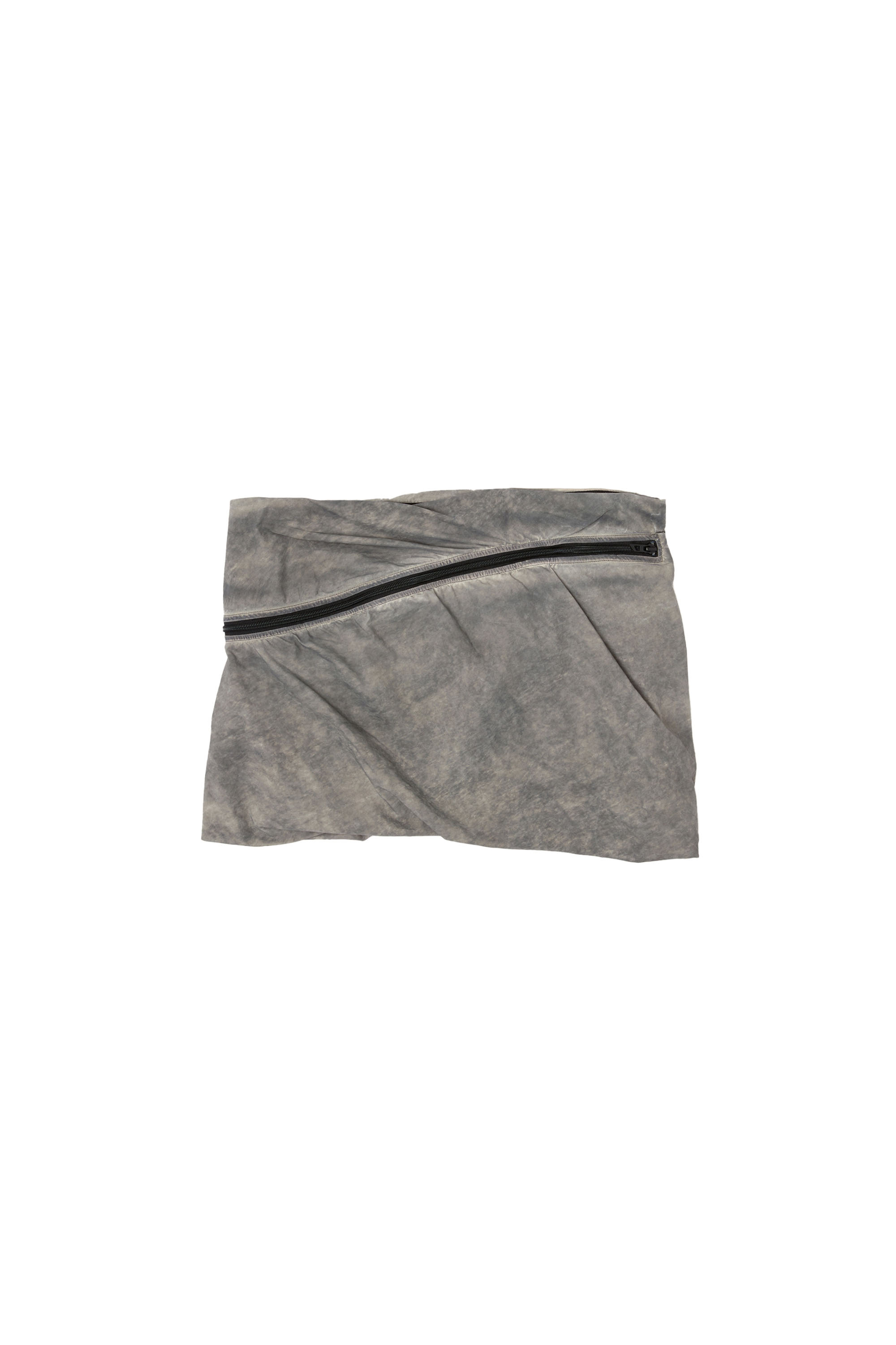 Diesel - O-RIGIN, Female's Bubble skirt with wrap around pocket in Grey - 3