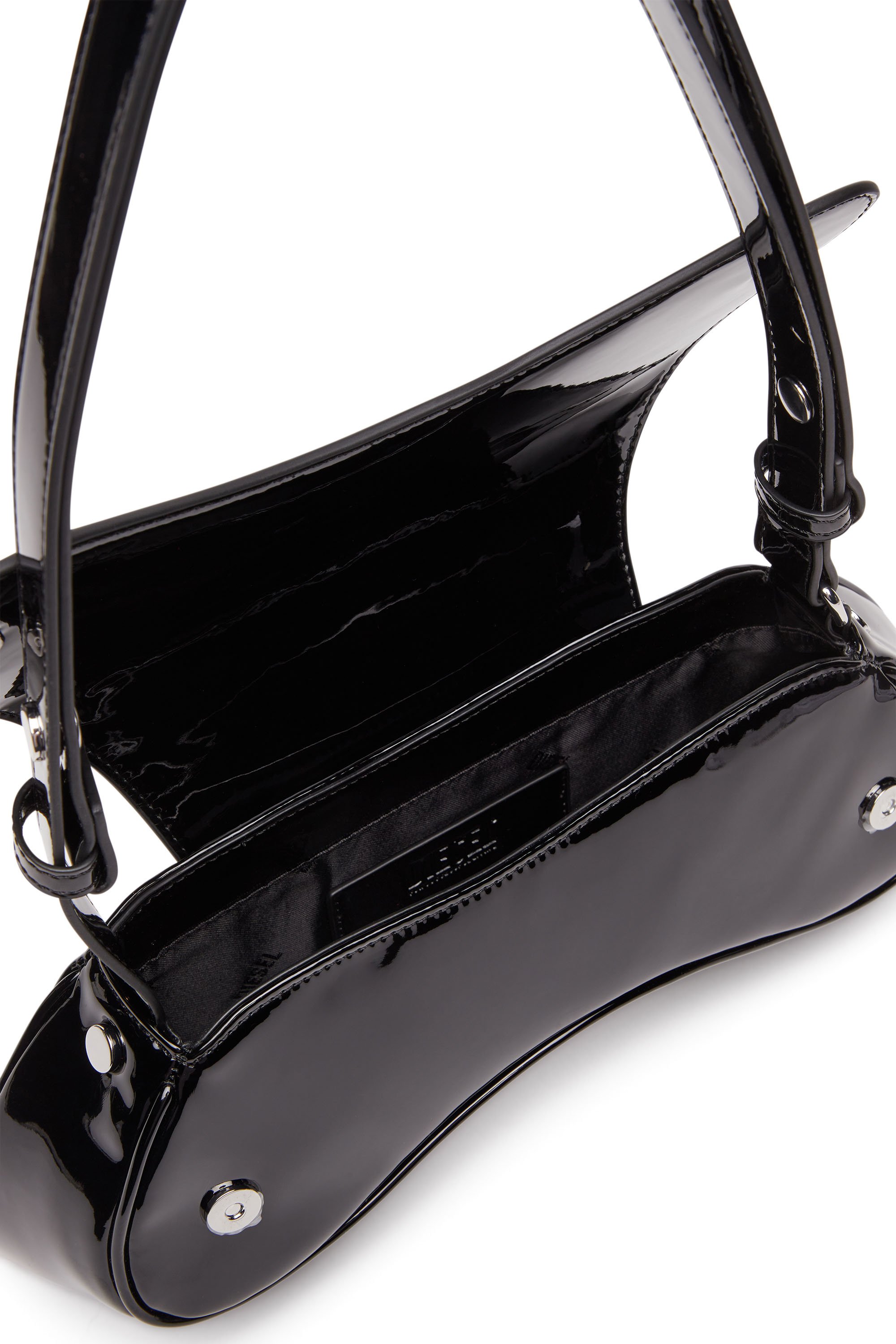 Diesel - PLAY CROSSBODY, Female Play-Glossy crossbody bag in Black - Image 4