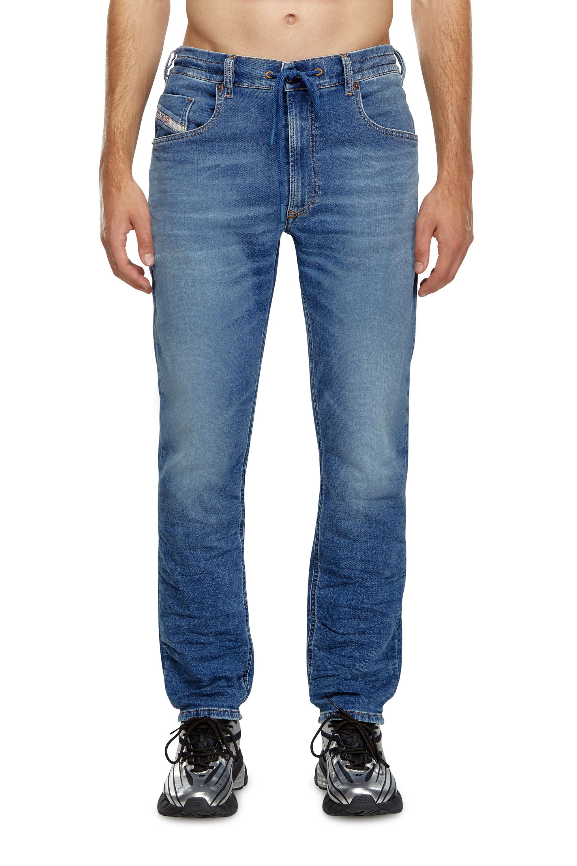 Diesel - Male's Regular 2030 D-Krooley Joggjeans® 068HY, Medium Blue - 1