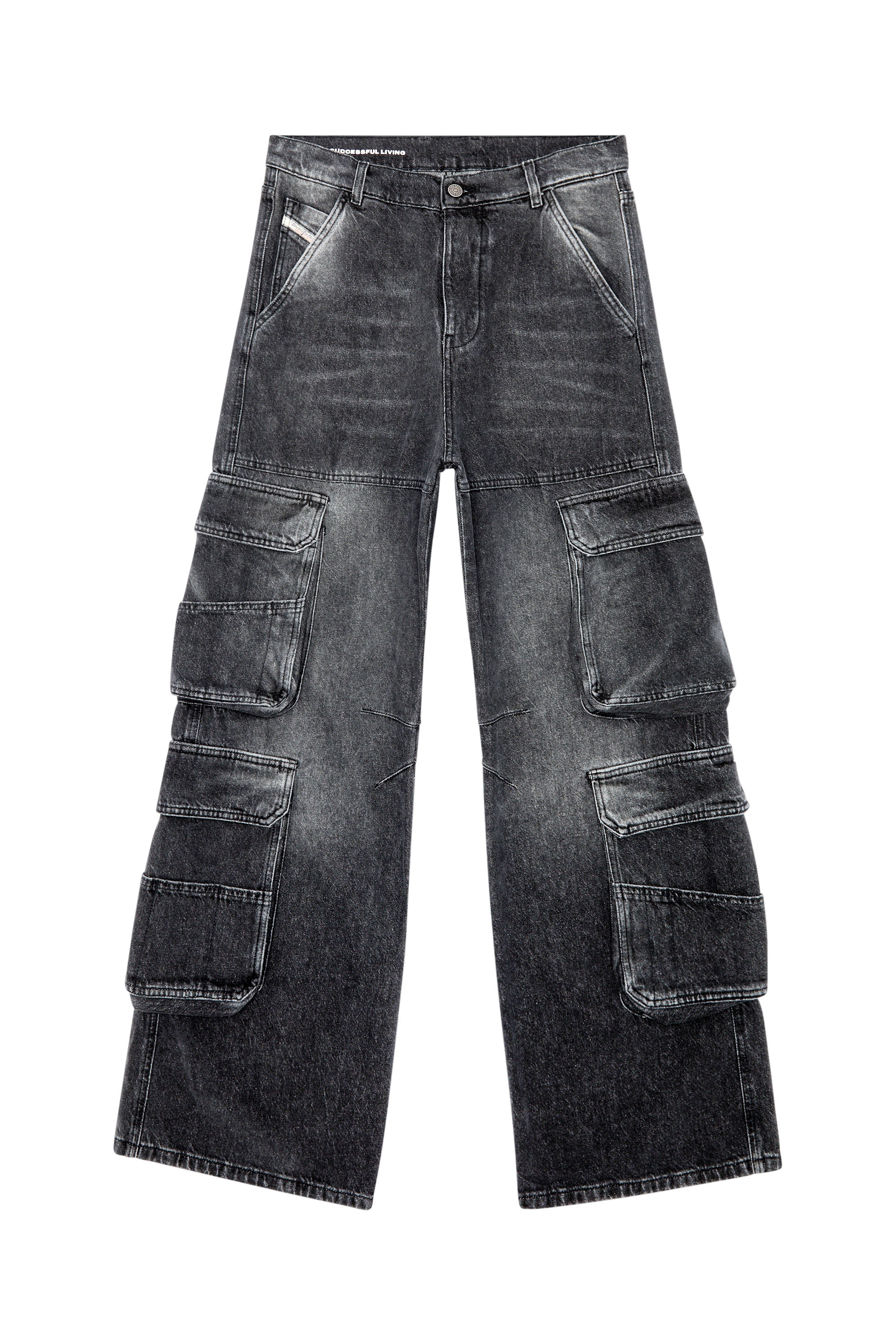 Diesel - Femme Straight Jeans 1996 D-Sire 0HLAA, Noir/Gris foncé - Image 5