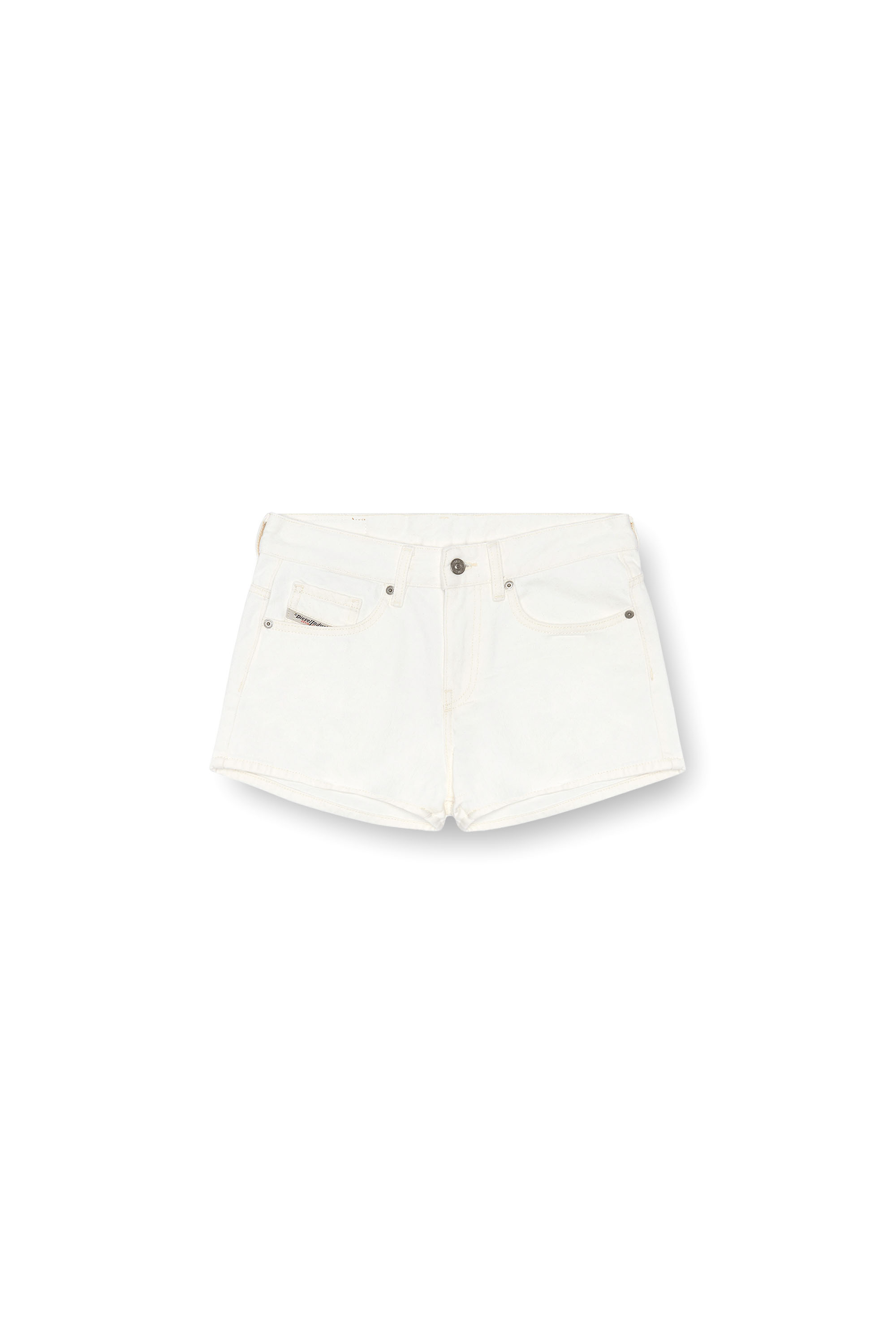 Diesel - DE-YUBA, Short en denim Femme in Blanc - 4