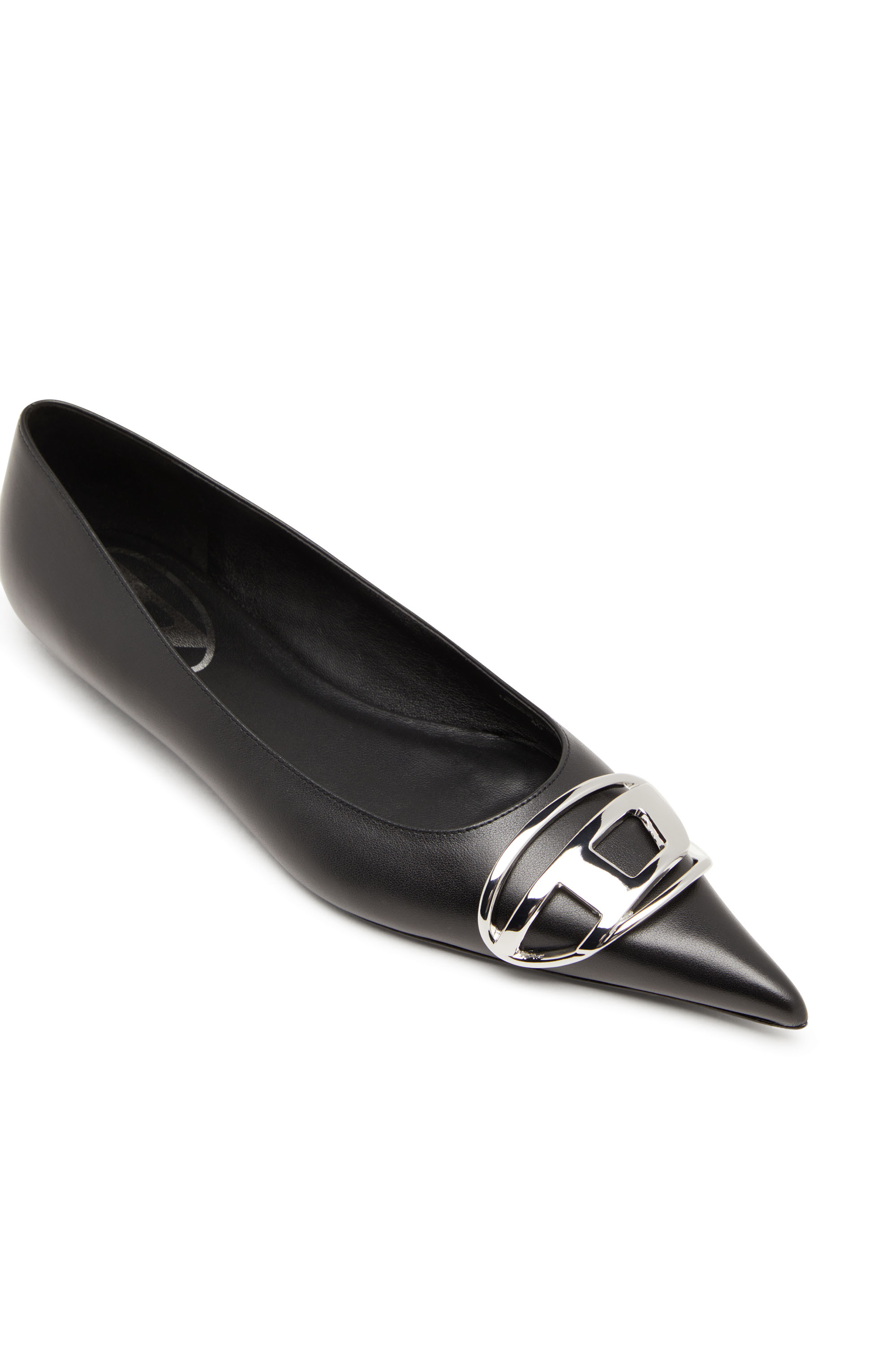 Diesel - D-VENUS BAL, Female's D-Venus-Ballerina flats in nappa leather in Black - 6