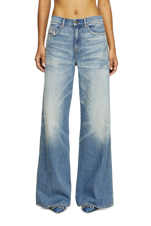 Ladies flare leg jeans discount
